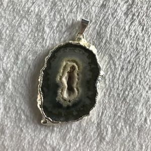 Stalactite slice pendant